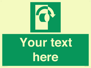 Custom Turn Clockwise Sign